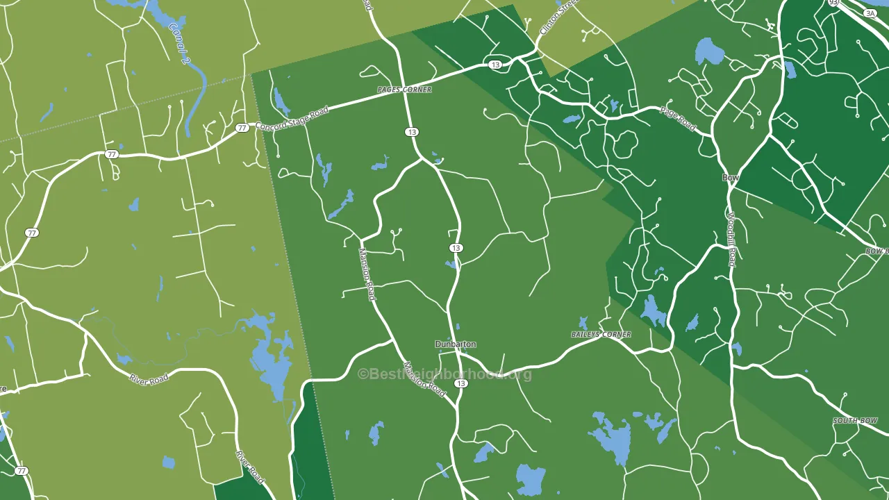 Pages Corner, NH block-group voter-turnout map