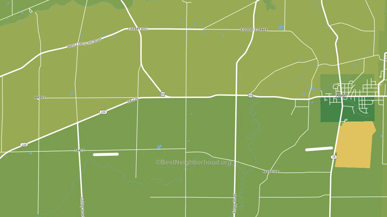 Pageville, PA block-group voter-turnout map