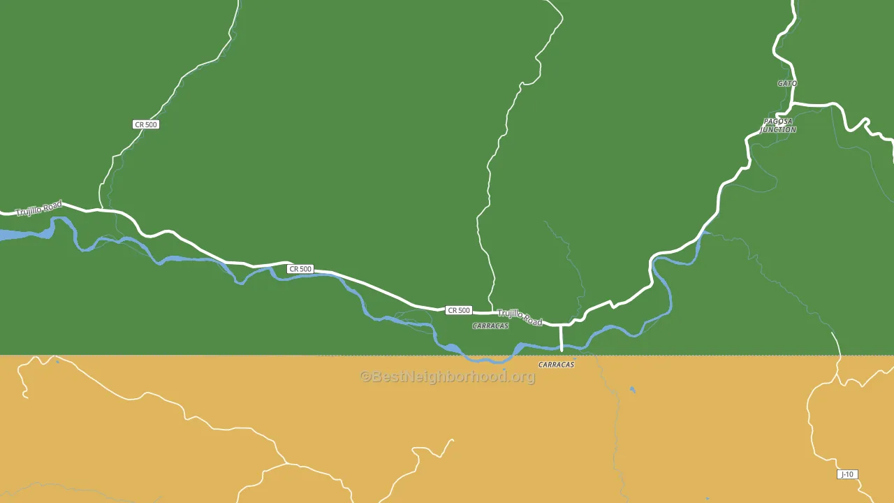 Pagosa Junction, CO block-group voter-turnout map