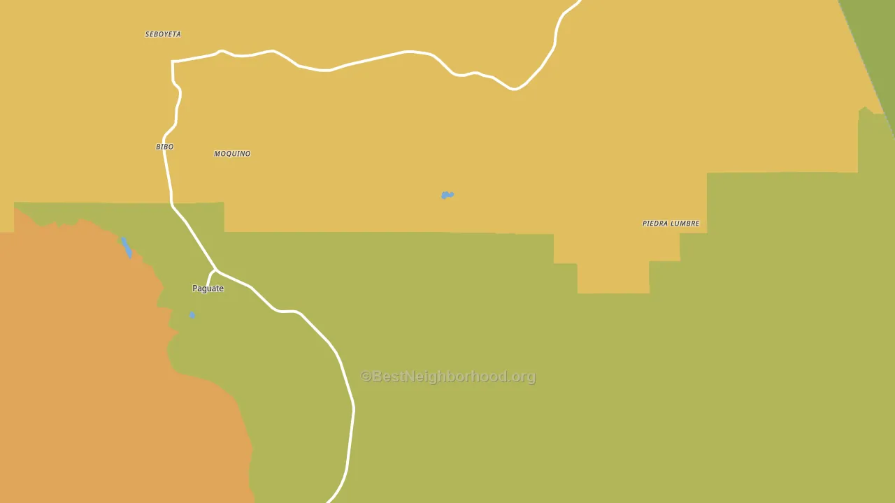 Paguate, NM block-group voter-turnout map