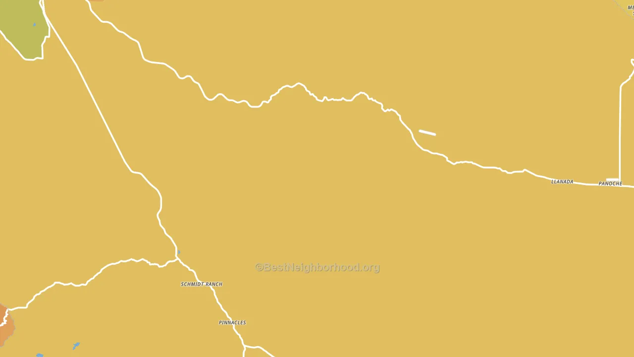 Paicines, CA block-group voter-turnout map