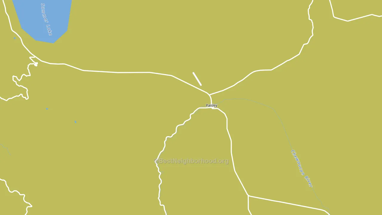 Paisley, OR block-group voter-turnout map
