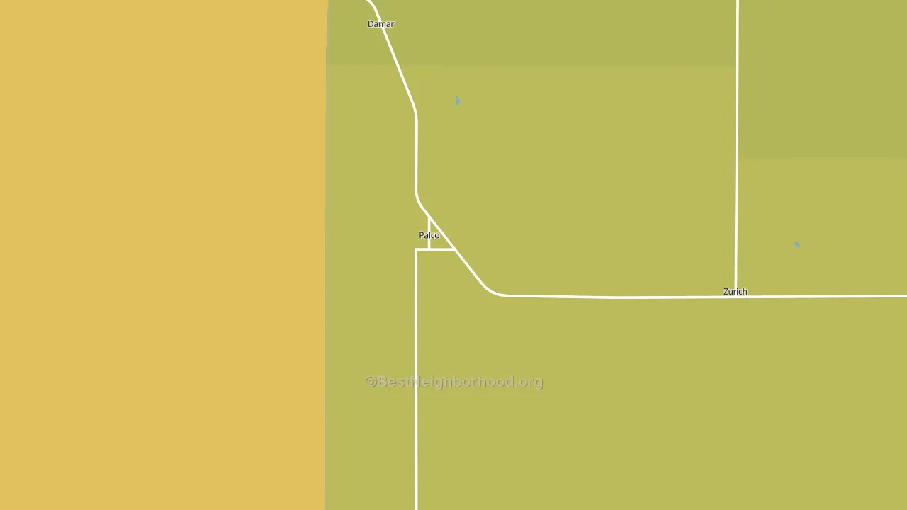 Palco, KS block-group voter-turnout map