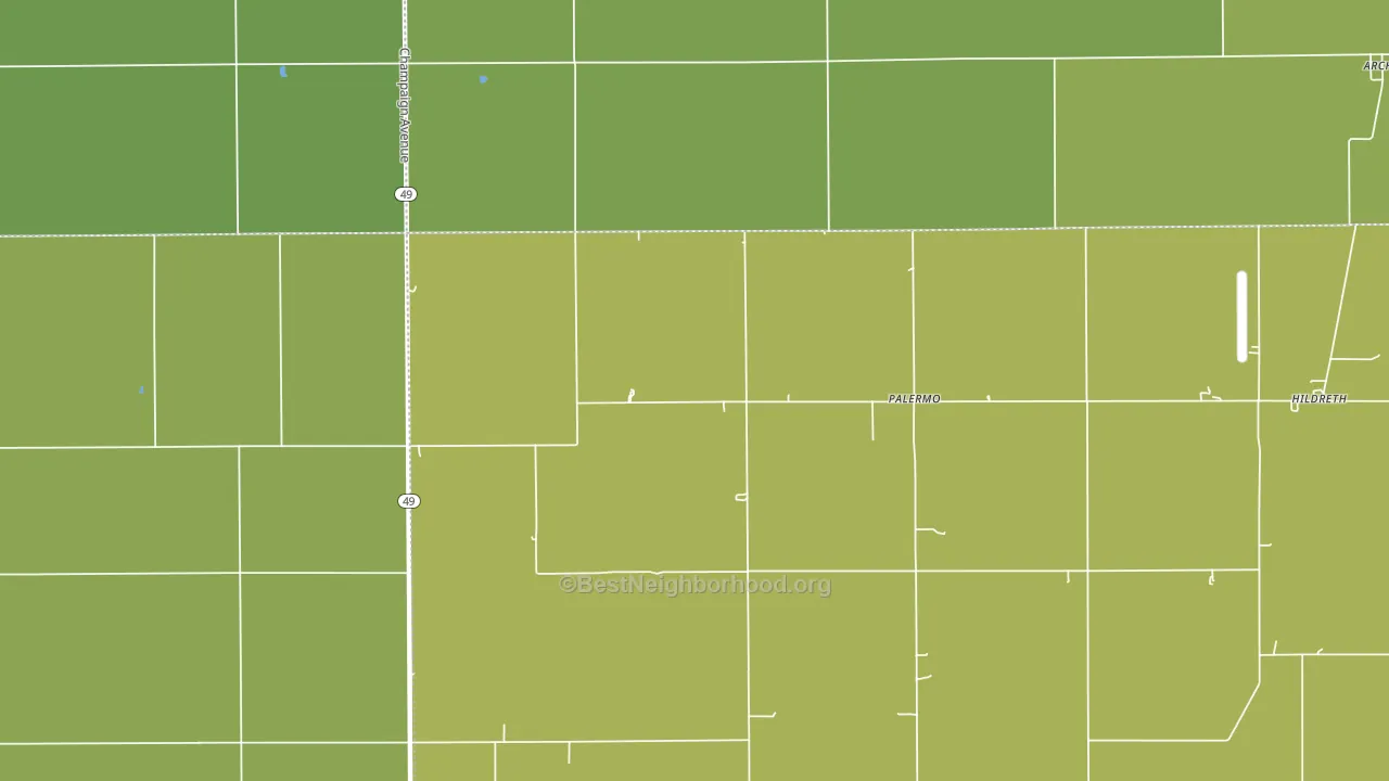 Palermo, IL block-group voter-turnout map