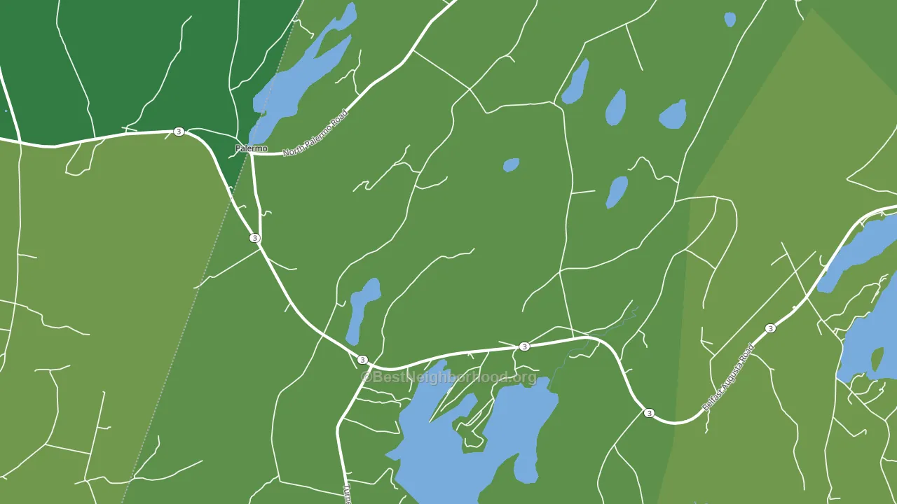 Palermo, ME block-group voter-turnout map