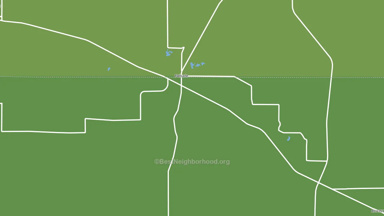 Palisade, NE block-group voter-turnout map