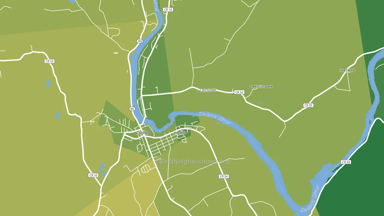 Palmer, NY block-group voter-turnout map