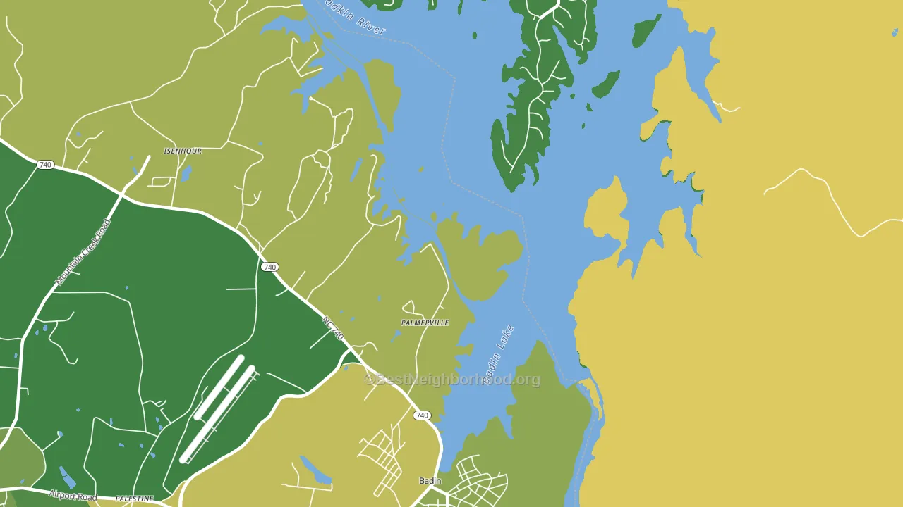 Palmerville, NC block-group voter-turnout map