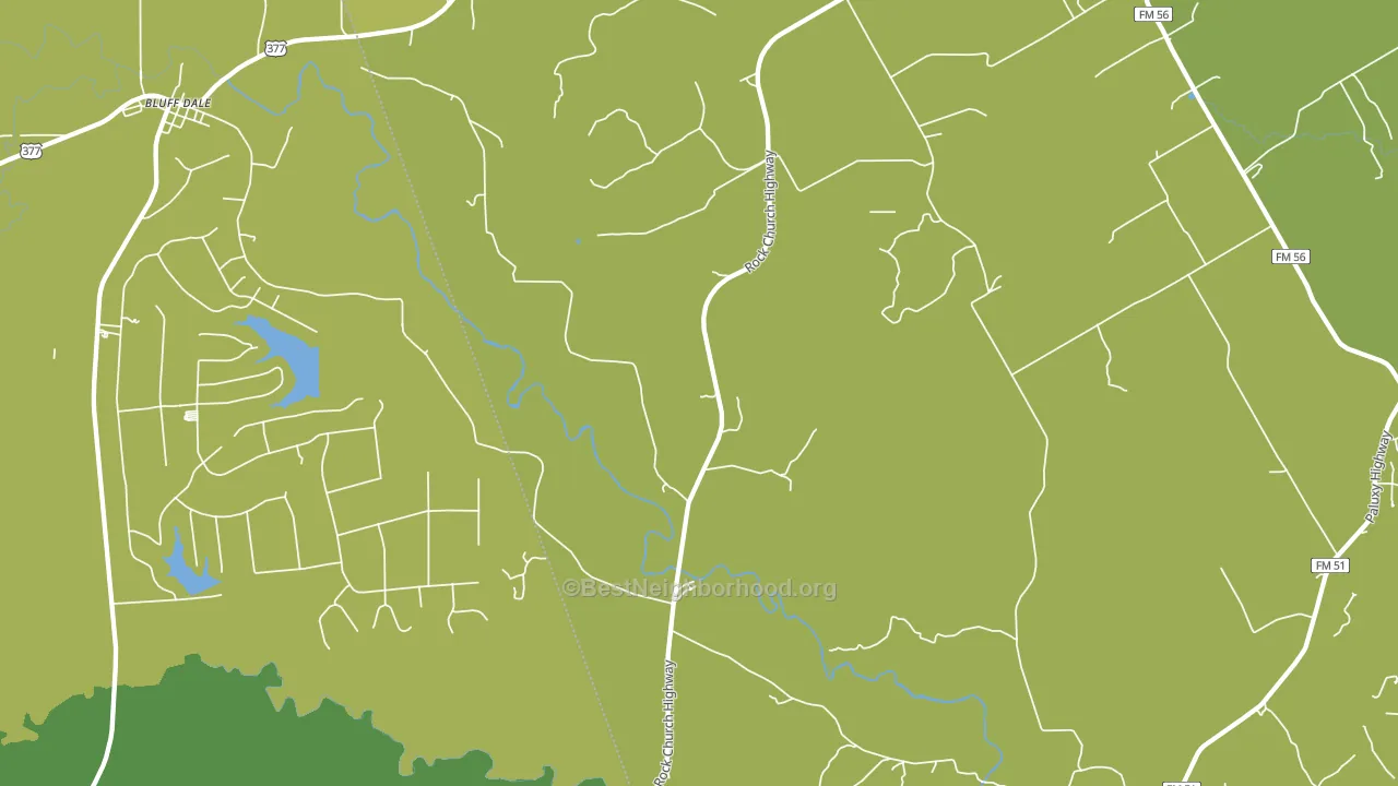 Paluxy, TX block-group voter-turnout map