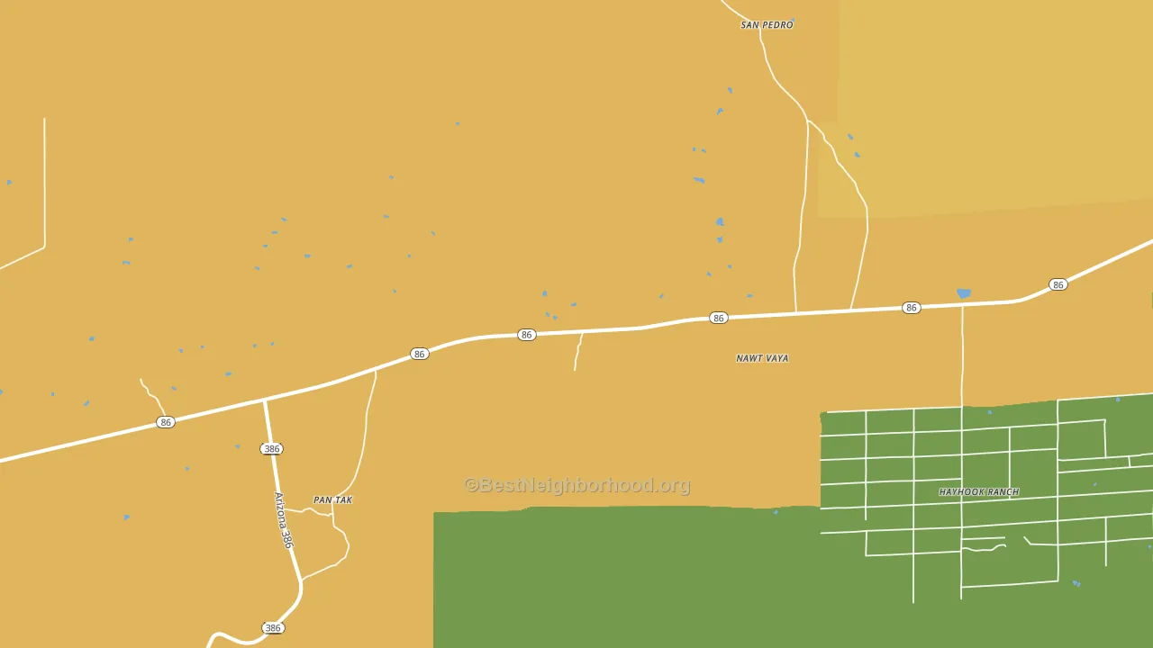 Pan Tak, AZ block-group voter-turnout map