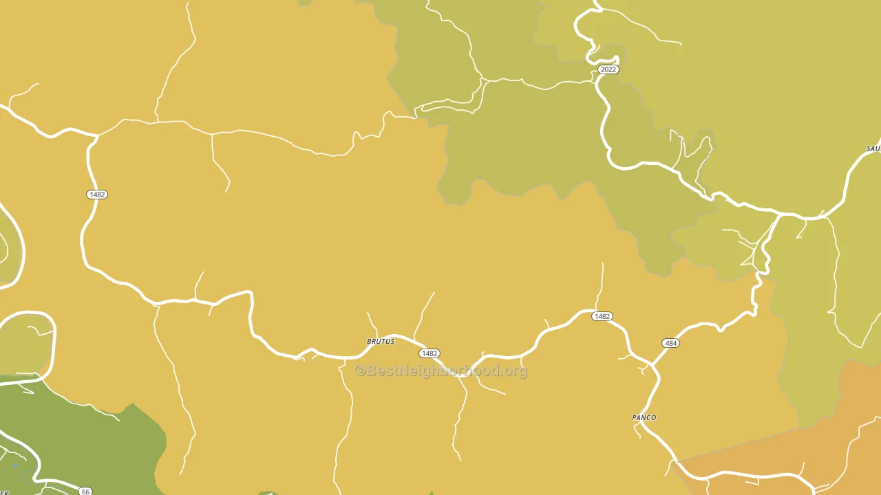 Panco, KY block-group voter-turnout map