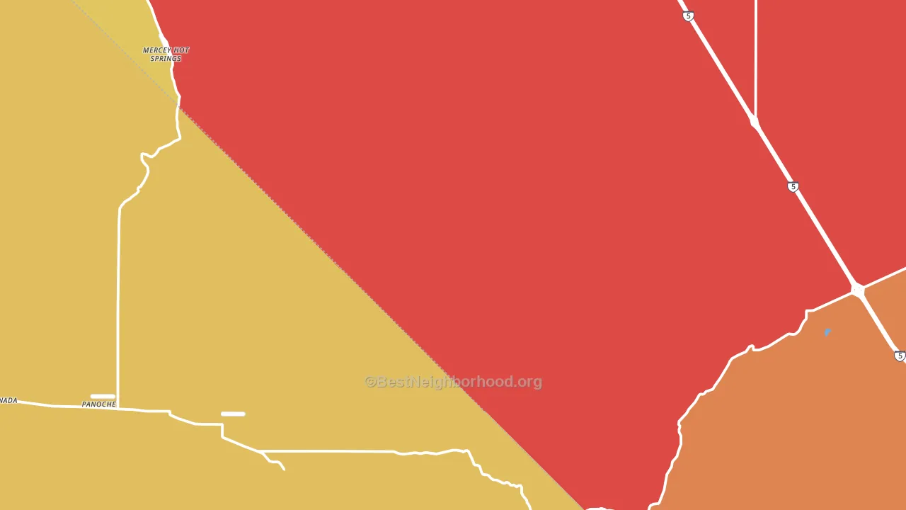 Panoche, CA block-group voter-turnout map