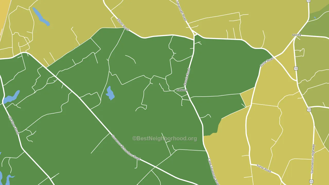 Panola, SC block-group voter-turnout map