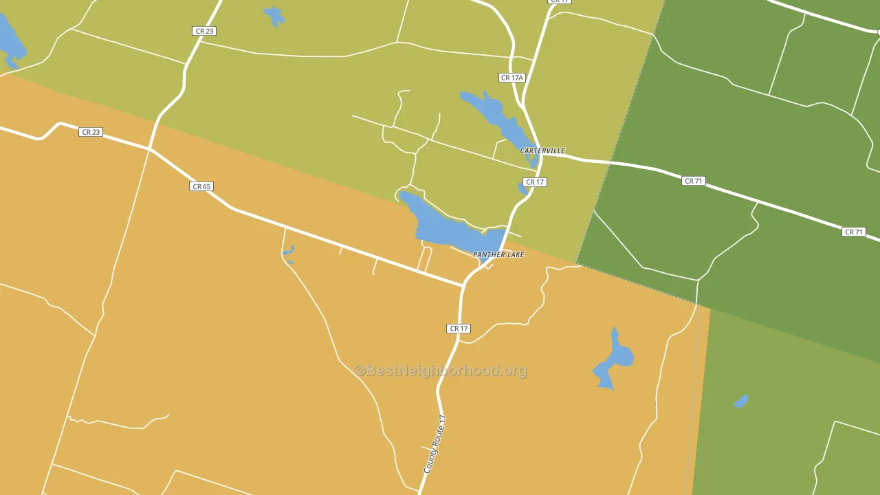 Panther Lake, NY block-group voter-turnout map