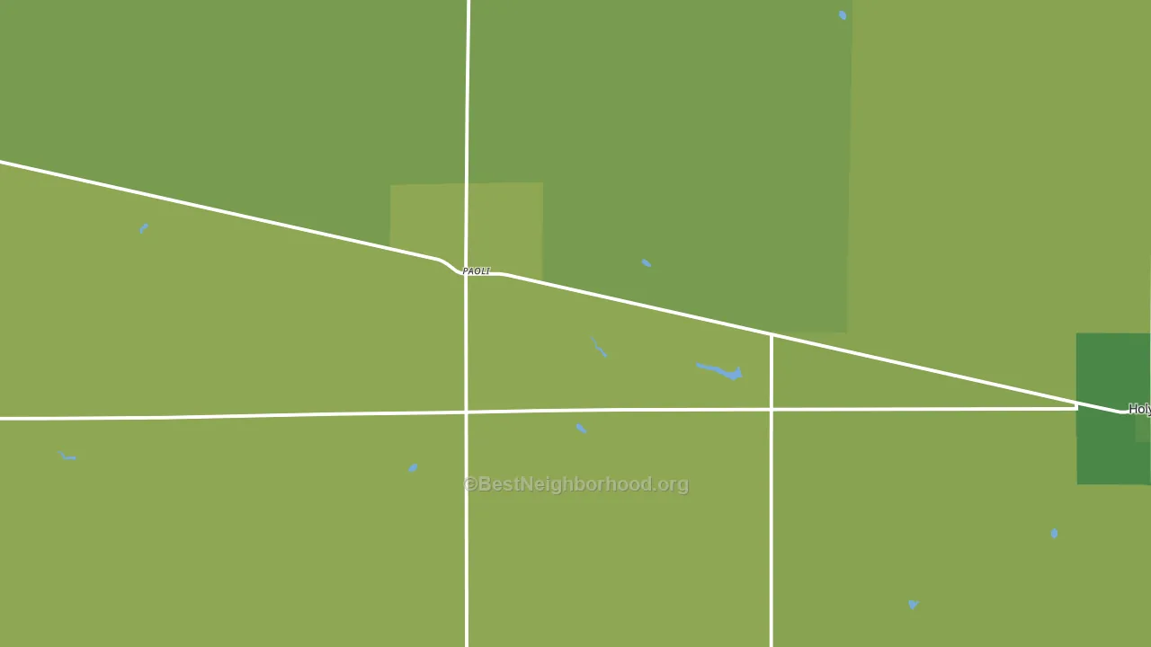 Paoli, CO block-group voter-turnout map