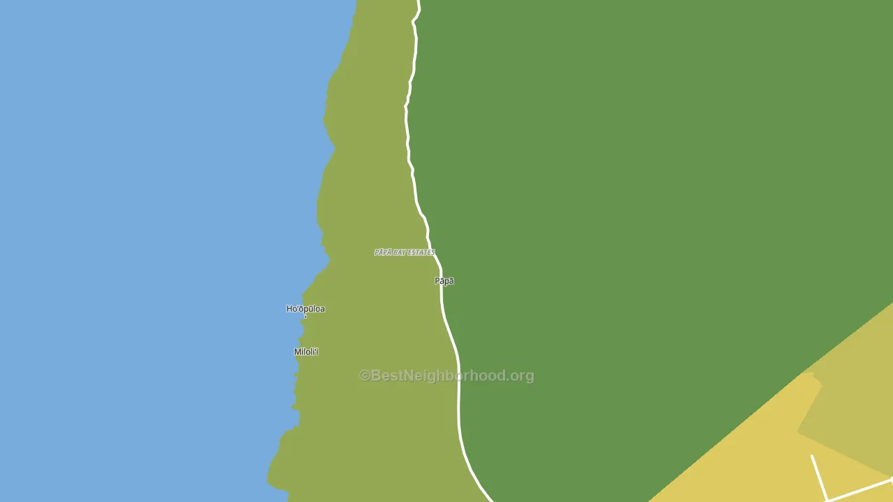 Papa, HI block-group voter-turnout map