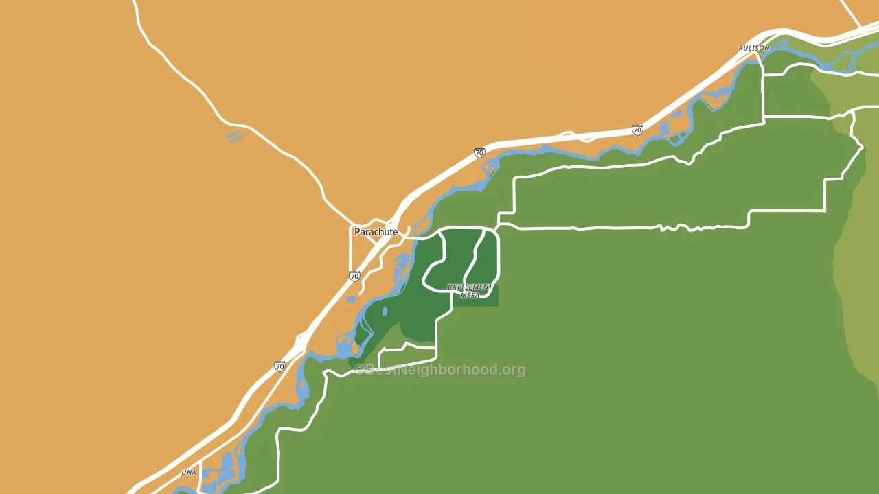 Parachute, CO block-group voter-turnout map