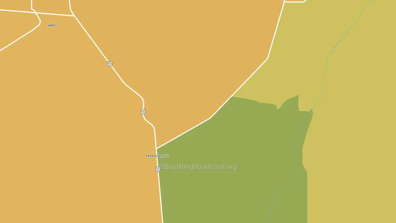 Paradise Hill, NV block-group voter-turnout map