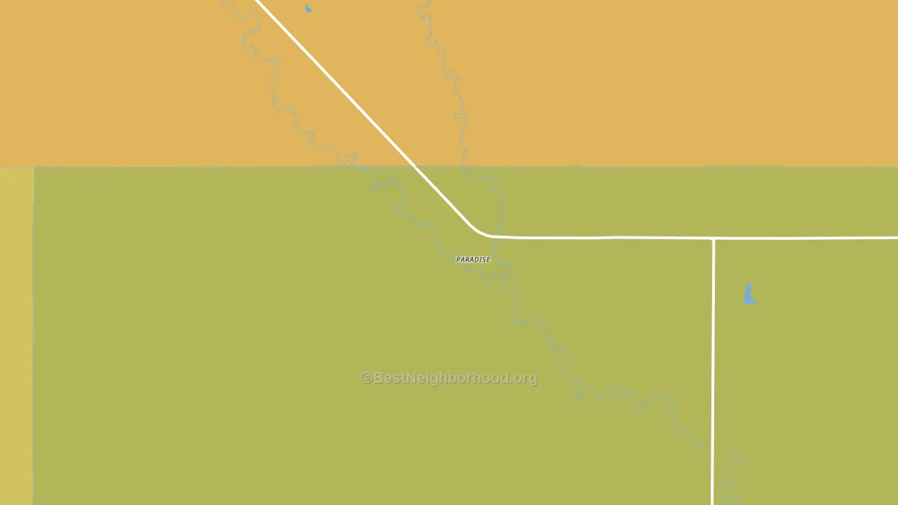 Paradise, KS block-group voter-turnout map