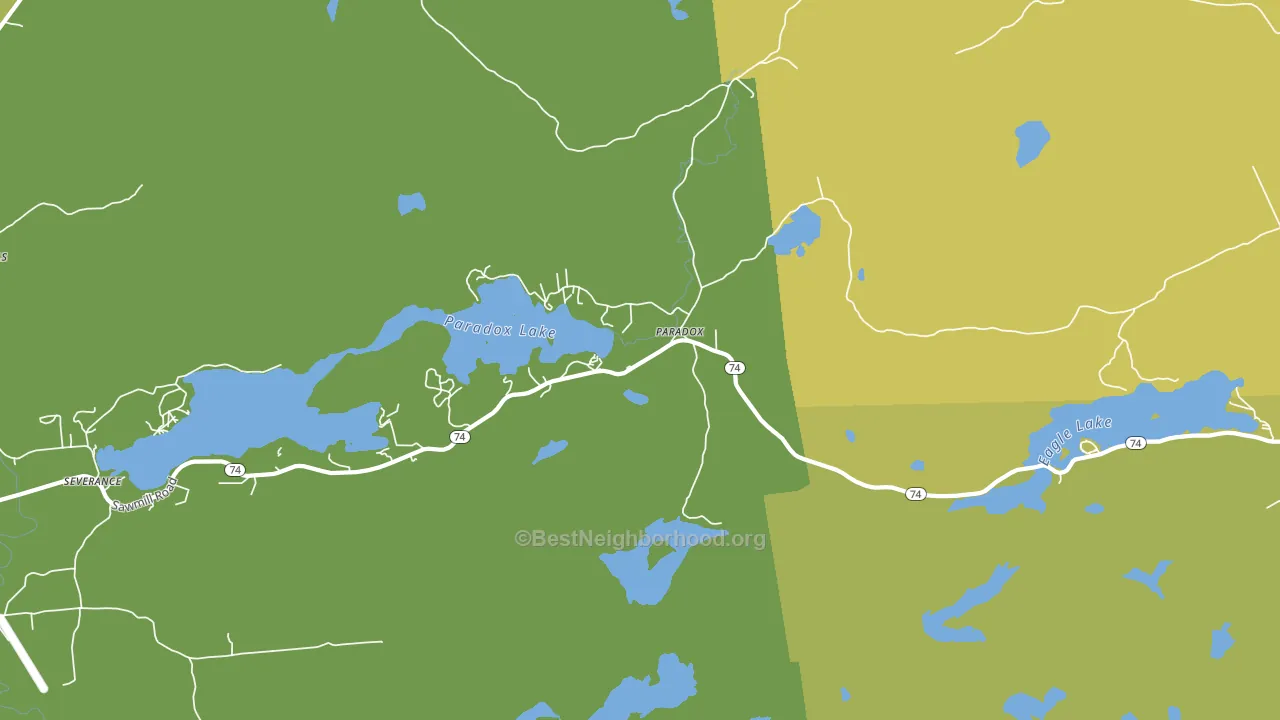 Paradox, NY block-group voter-turnout map