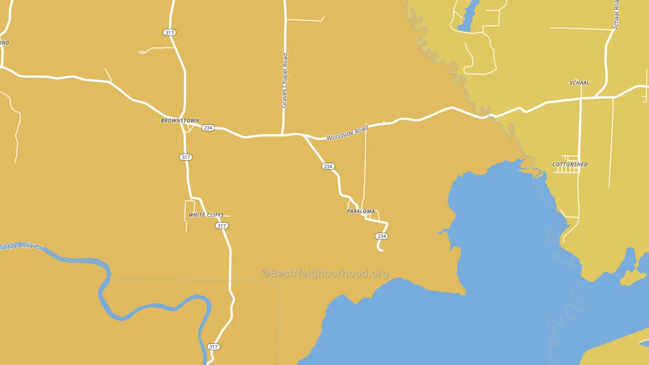 Paraloma, AR block-group voter-turnout map