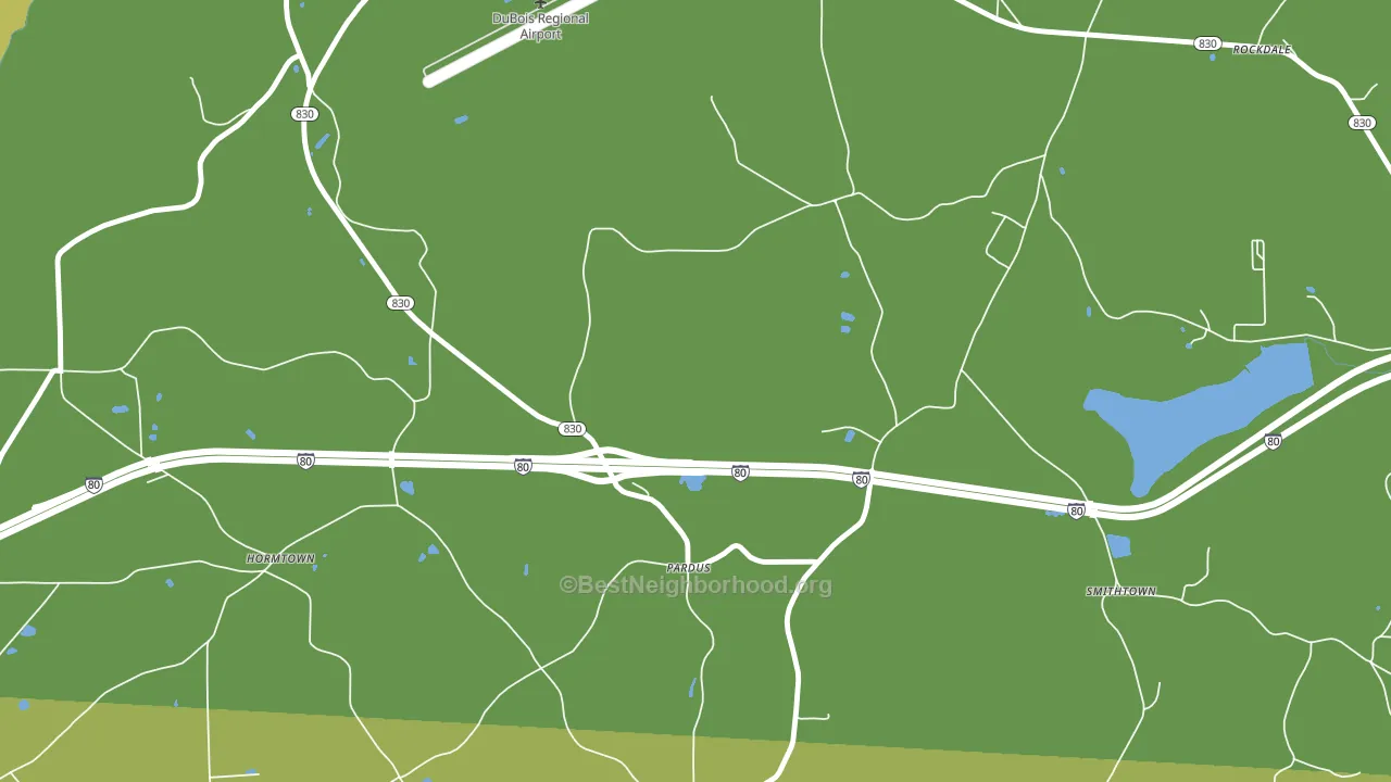 Pardus, PA block-group voter-turnout map