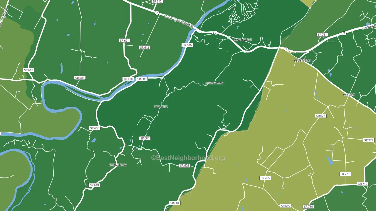 Paris, VA block-group voter-turnout map