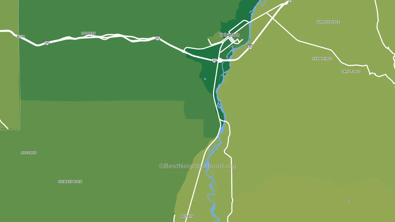 Park County, MT block-group voter-turnout map