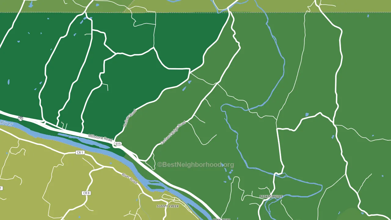 Park Head, MD block-group voter-turnout map