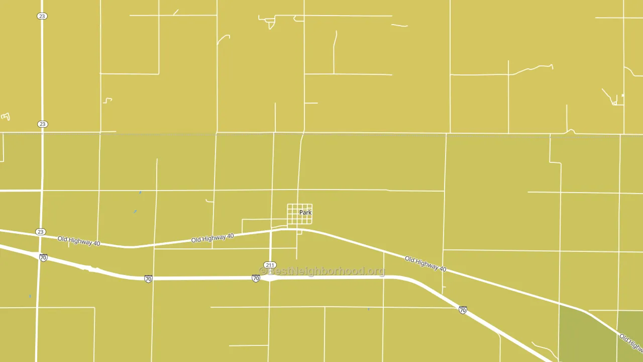 Park, KS block-group voter-turnout map