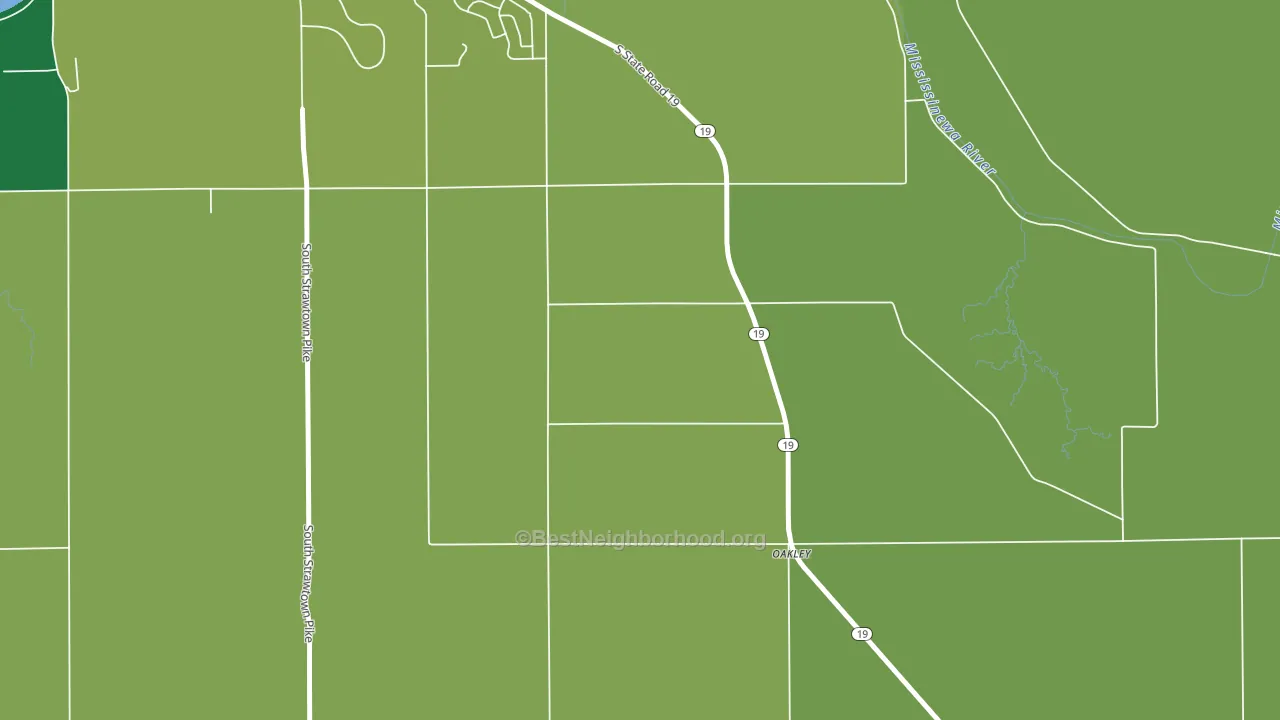 Park View Heights, IN block-group voter-turnout map