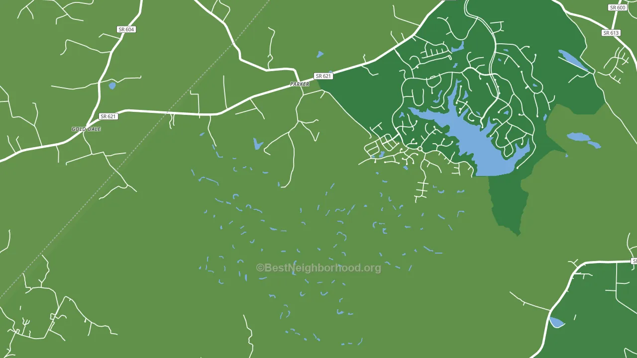 Parker, VA block-group voter-turnout map