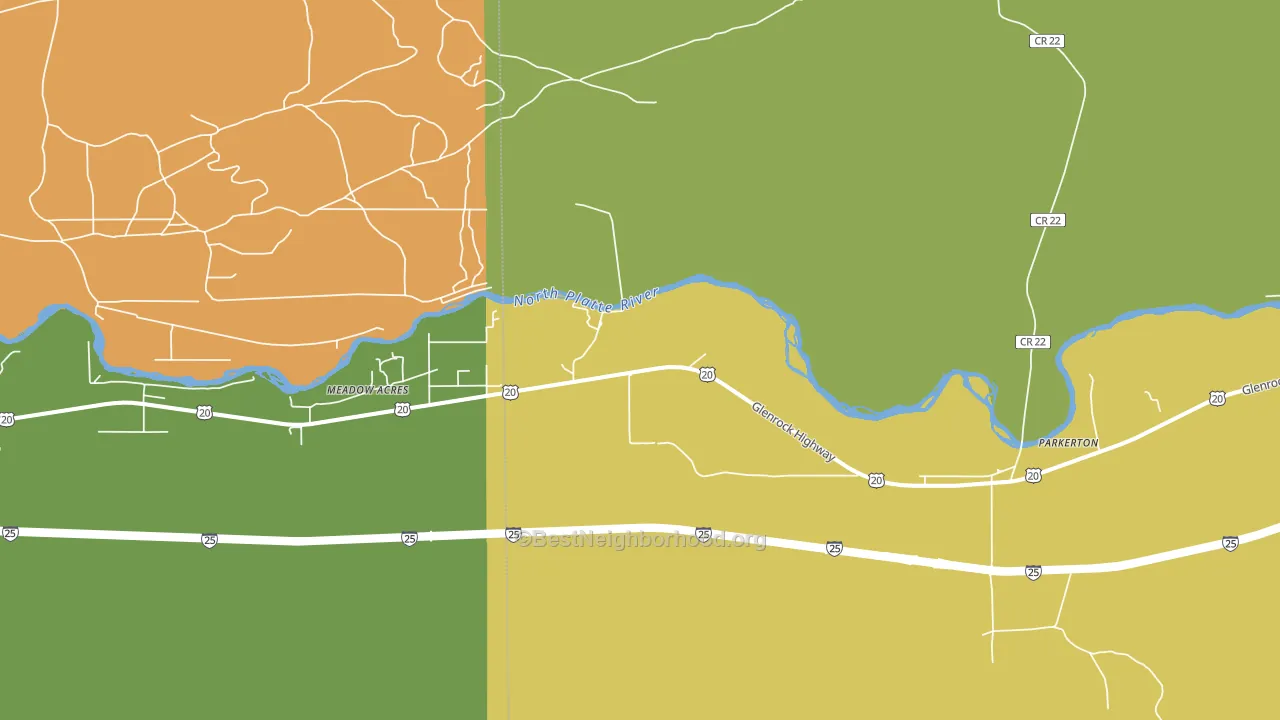 Parkerton, WY block-group voter-turnout map