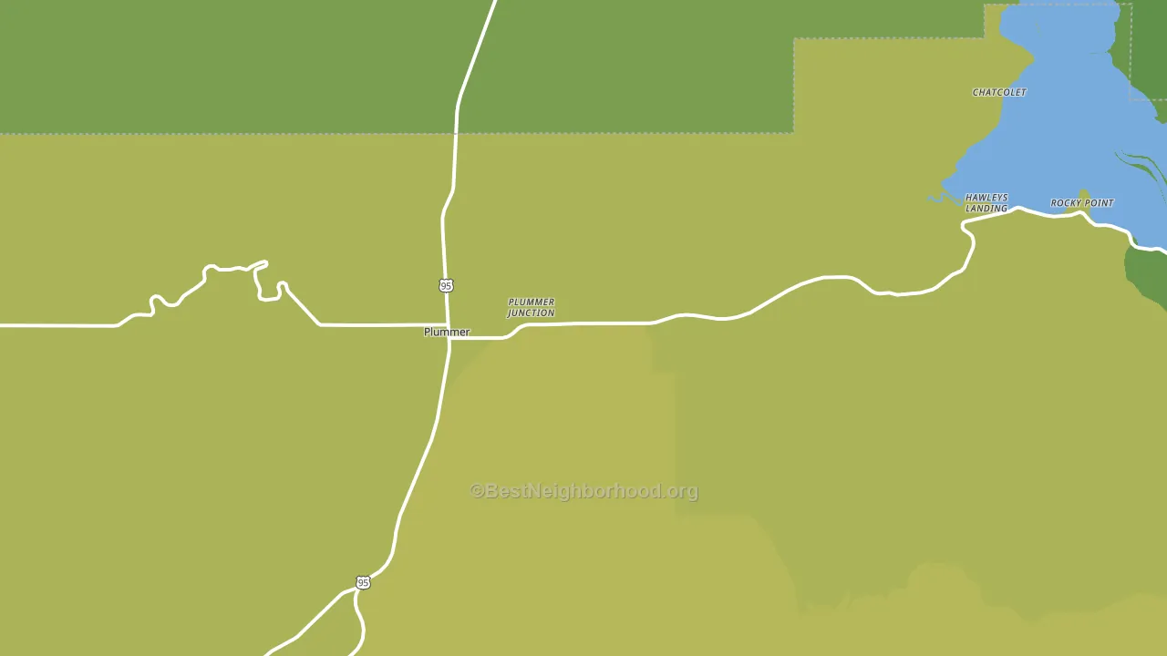 Parkline, ID block-group voter-turnout map