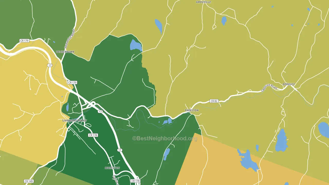 Parkston, NY block-group voter-turnout map