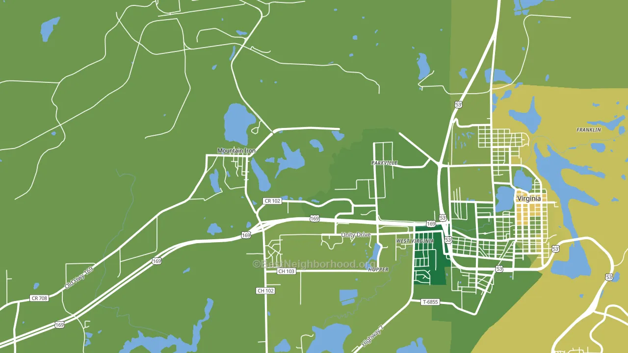 Parkville, MN block-group voter-turnout map