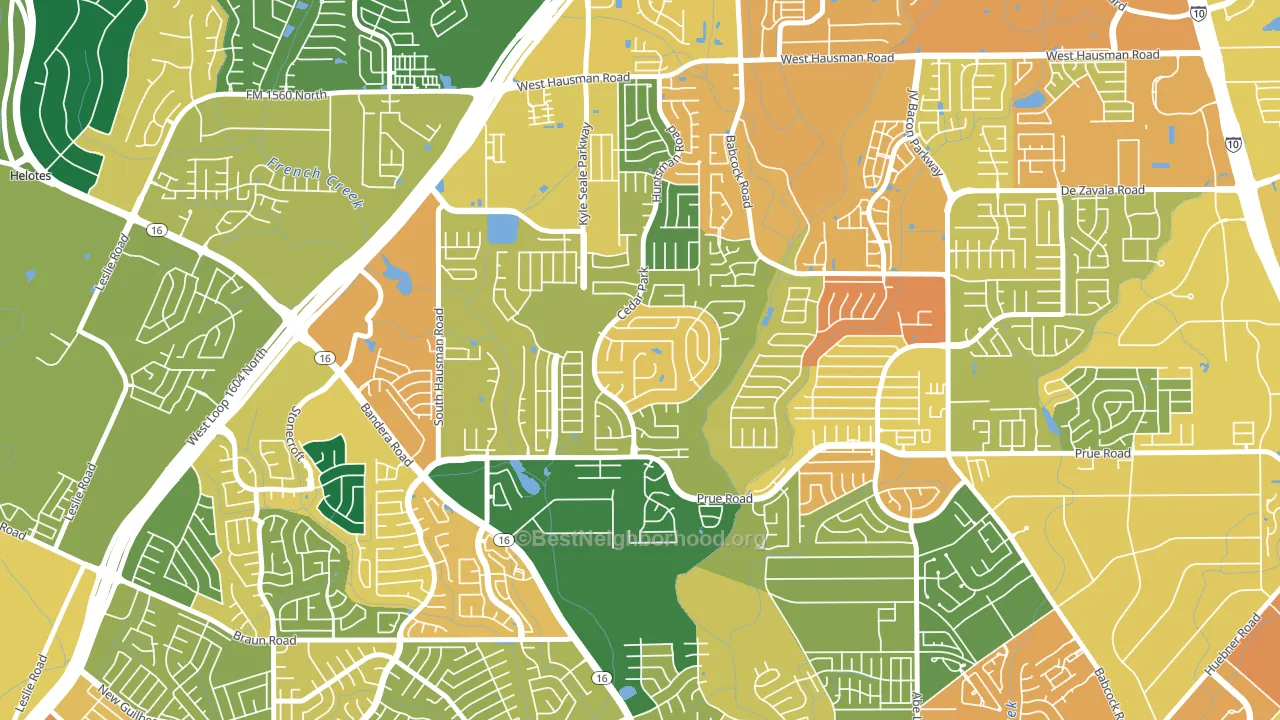 Parkwood Maintenance, San Antonio, TX block-group voter-turnout map