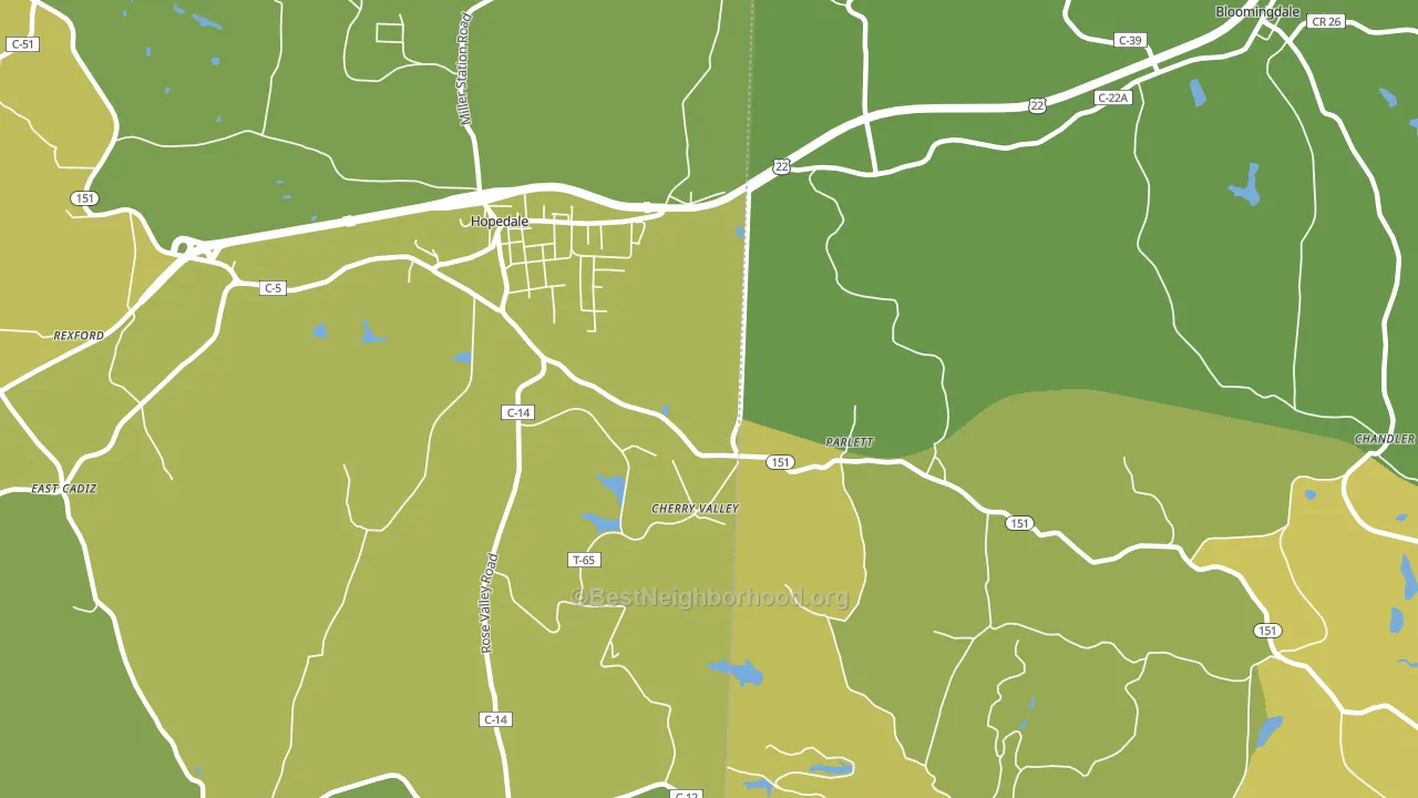 Parlett, OH block-group voter-turnout map