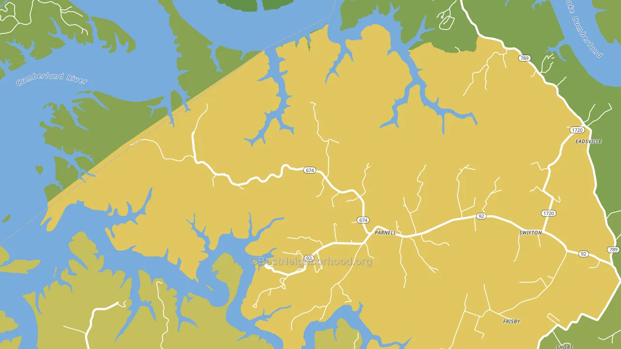 Parnell, KY block-group voter-turnout map