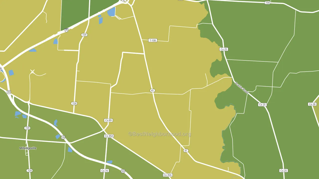 Parrott, OH block-group voter-turnout map