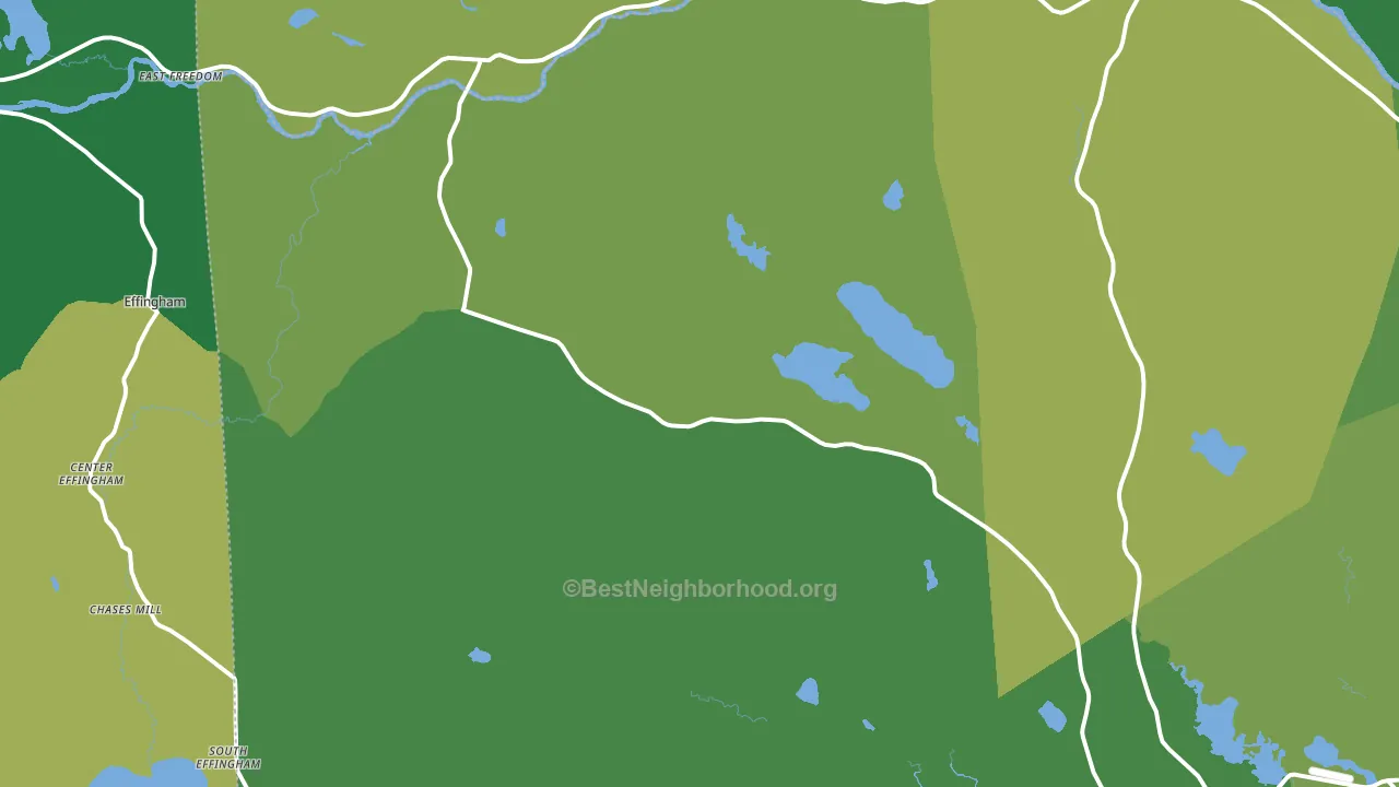 Parsonsfield, ME block-group voter-turnout map