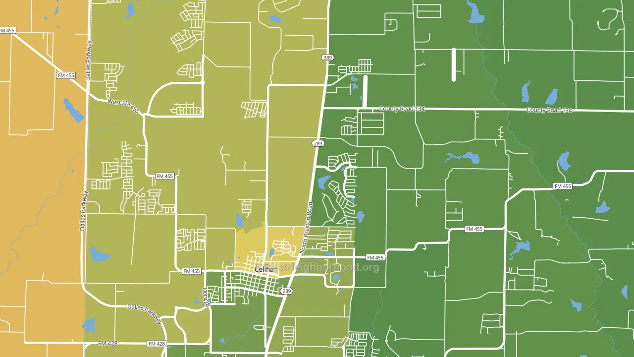 Parvin, TX block-group voter-turnout map