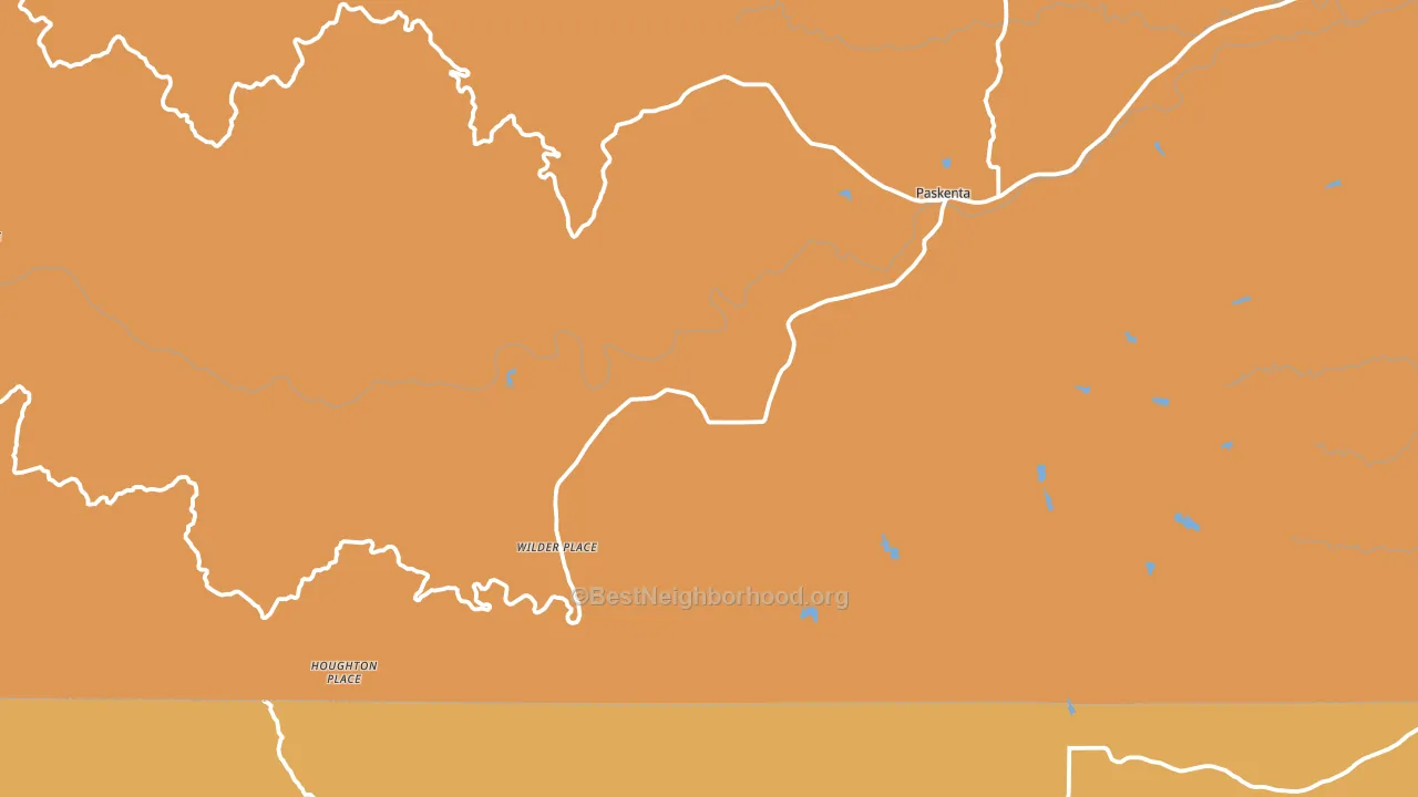 Paskenta, CA block-group voter-turnout map