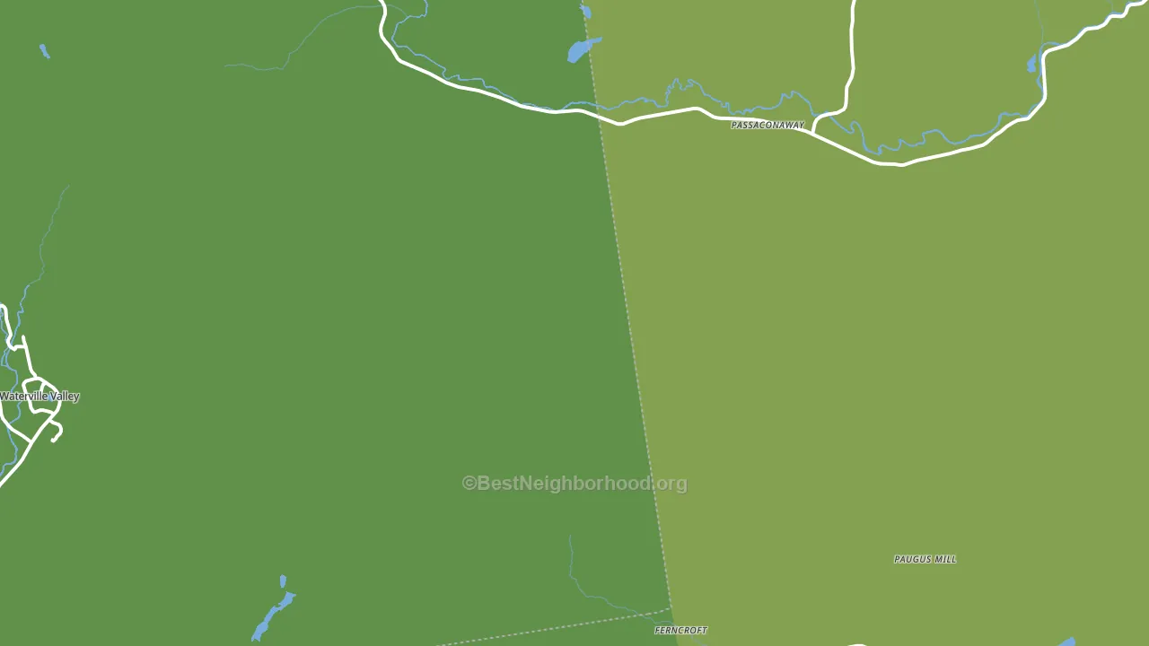 Passaconaway, NH block-group voter-turnout map
