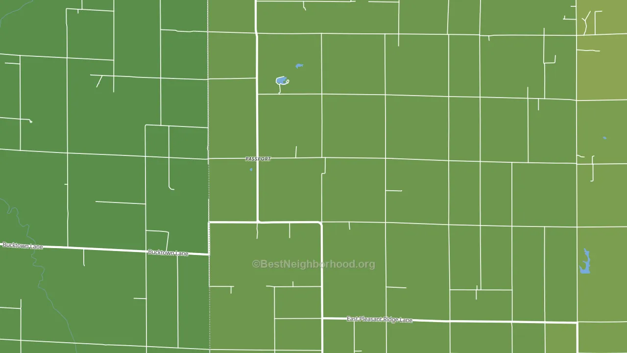 Passport, IL block-group voter-turnout map