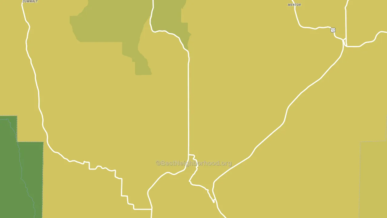 Pataha, WA block-group voter-turnout map