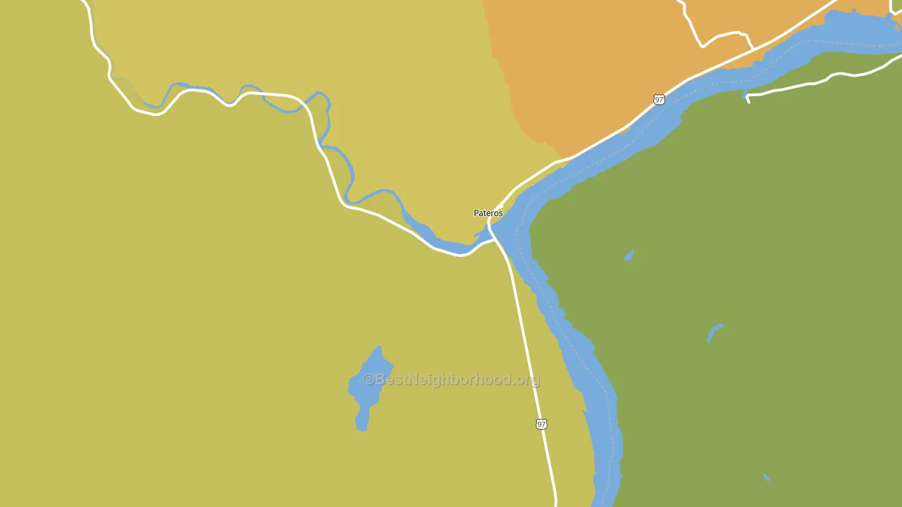 Pateros, WA block-group voter-turnout map