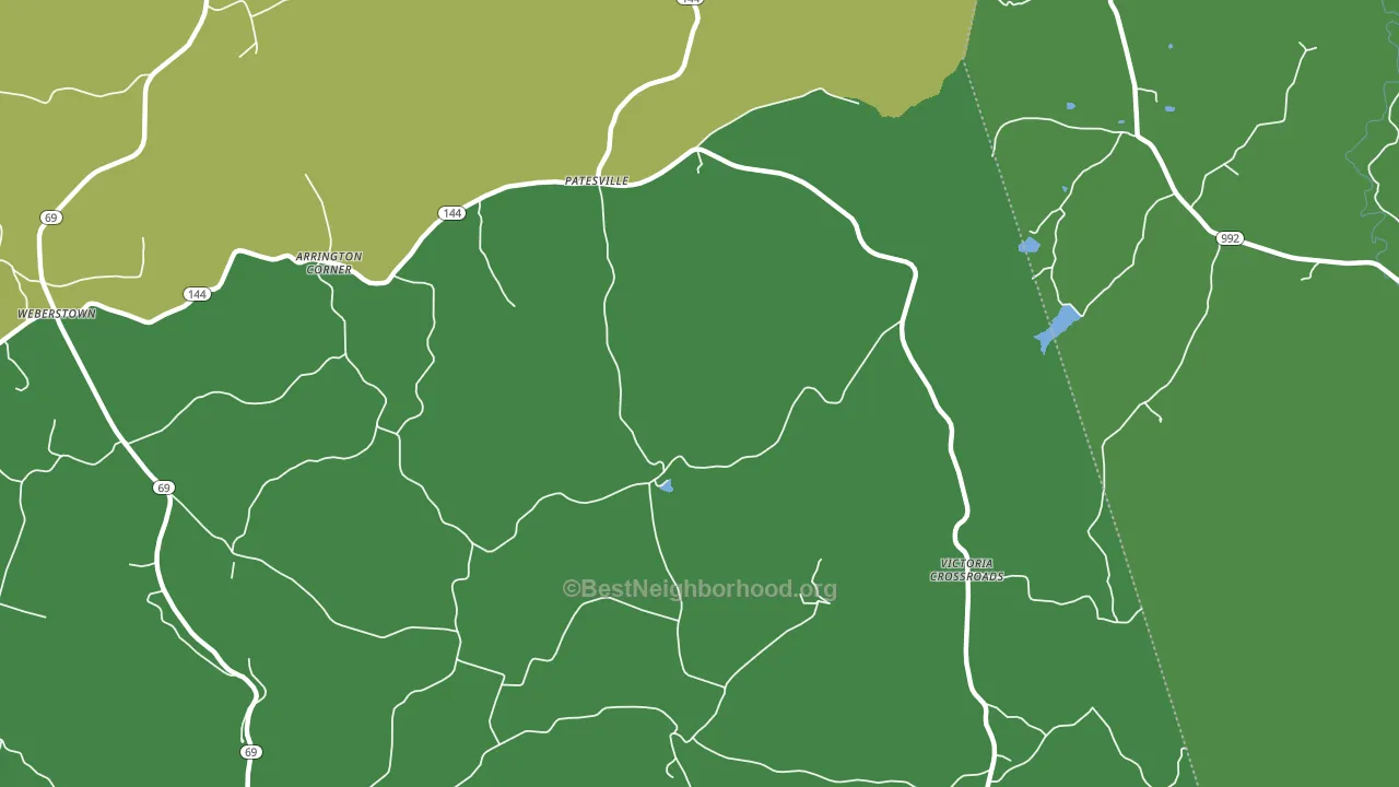 Patesville, KY block-group voter-turnout map