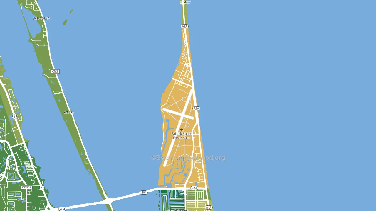 Patrick Afb, FL block-group voter-turnout map