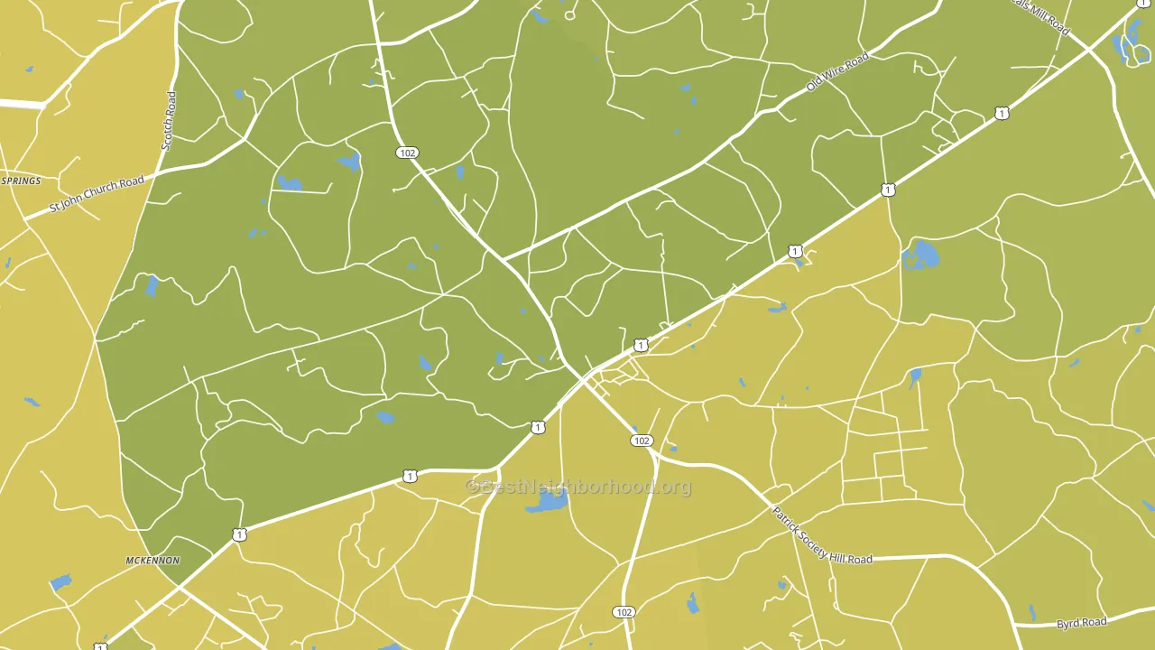 Patrick, SC block-group voter-turnout map